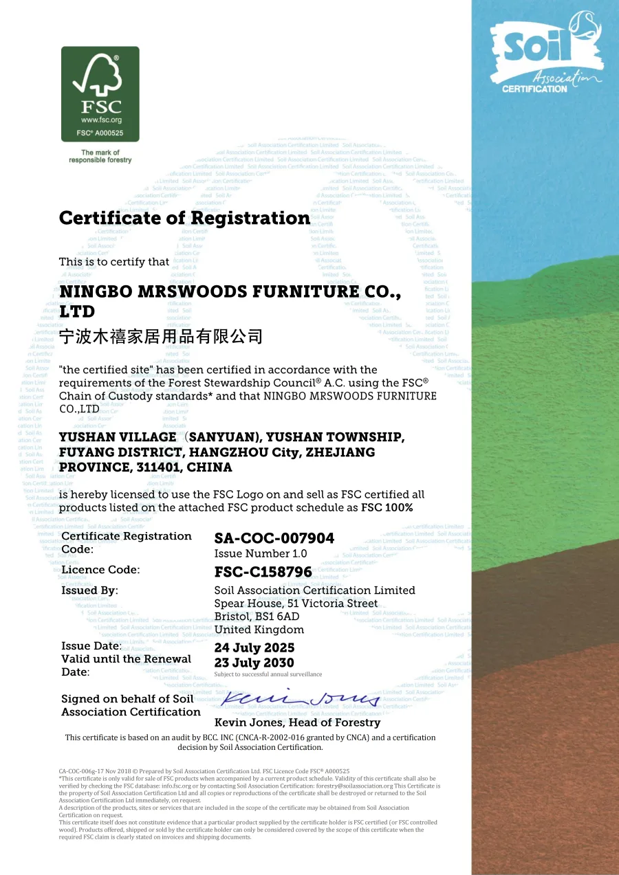 MrsWoods FSC certificate 3