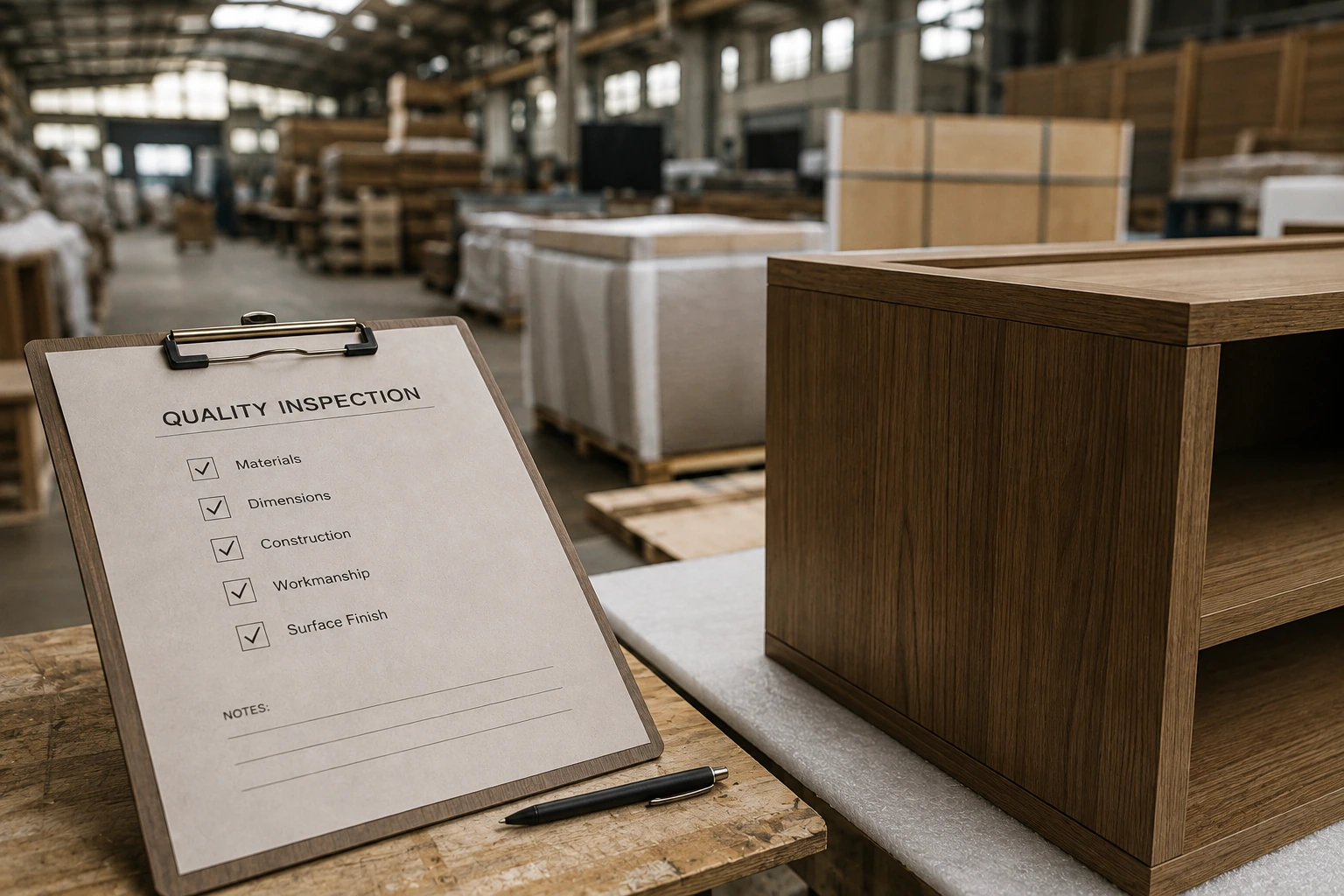 Furniture quality inspection
