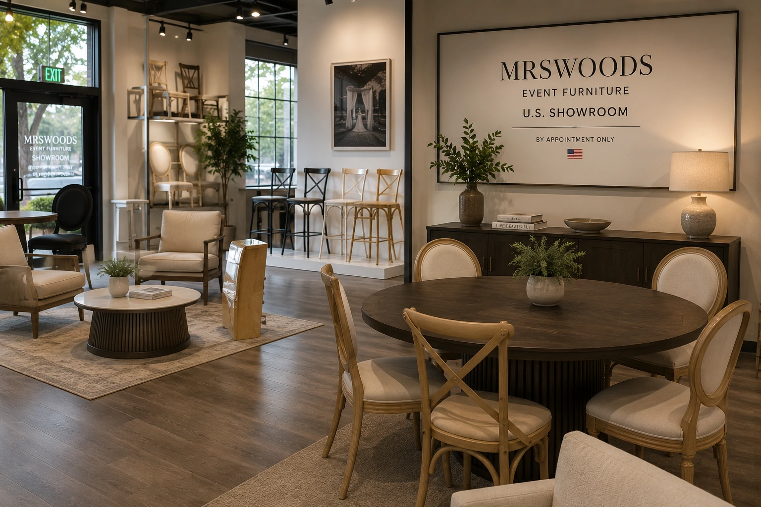United States furniture showroom and local support