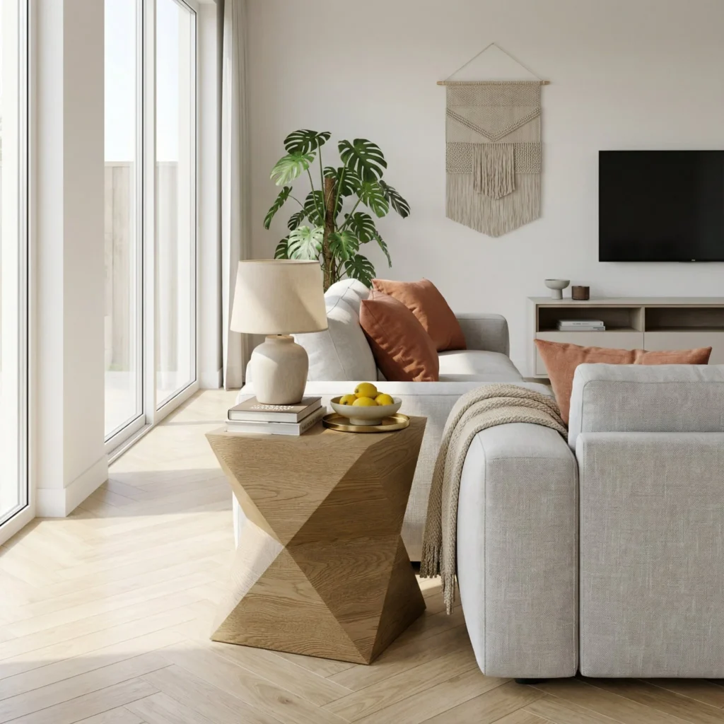 Timber Geometry Side Table