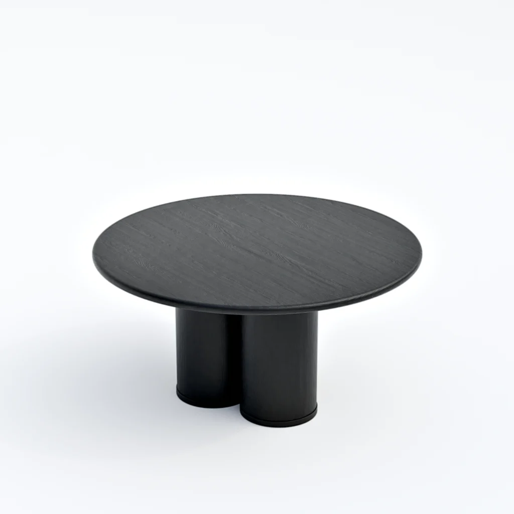 Tri-Column Dining Table