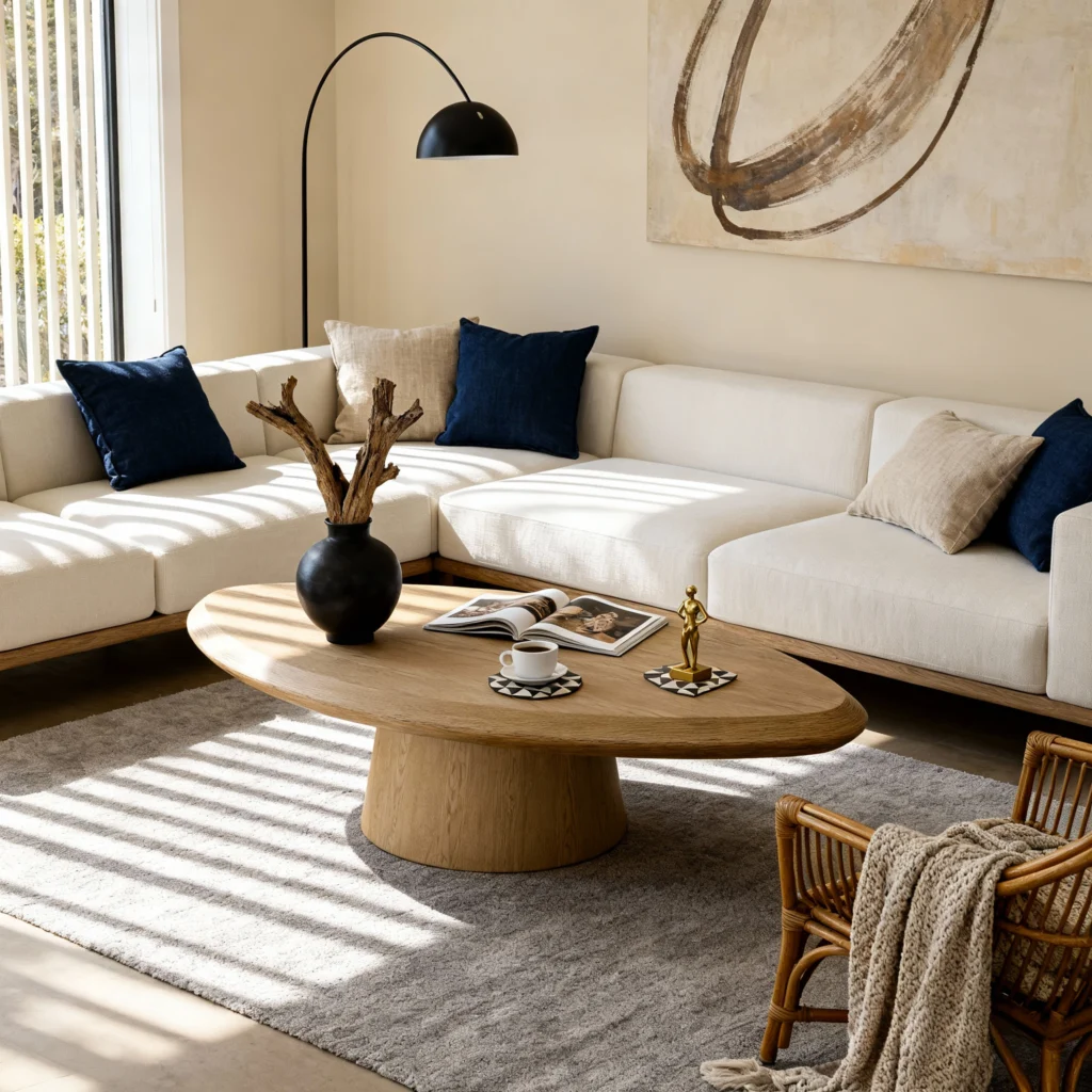 Asymmetrical Organic Coffee Table