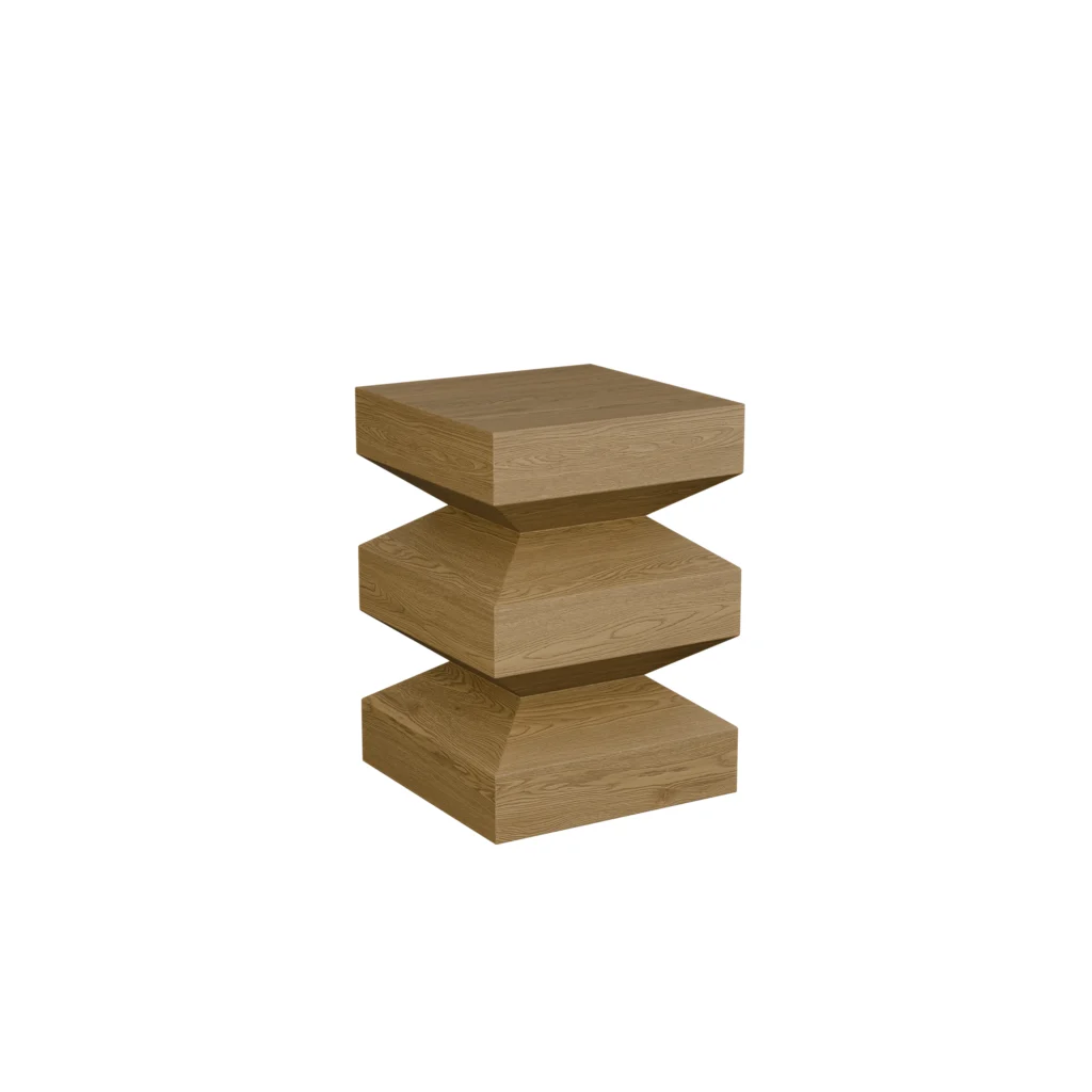 Tribal Wooden Side Table
