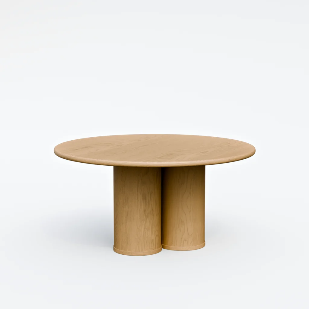 Tri-Column Dining Table