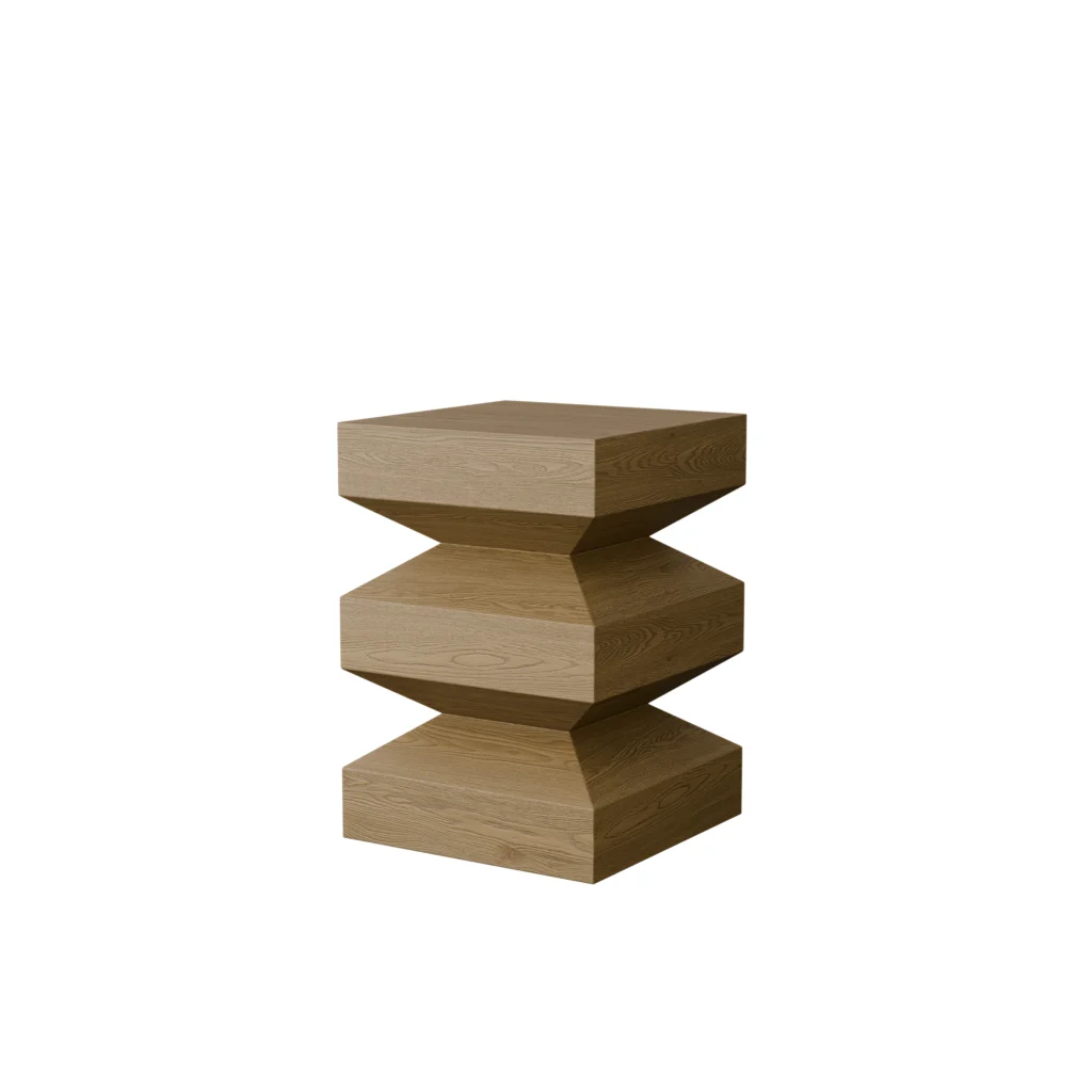 Tribal Wooden Side Table