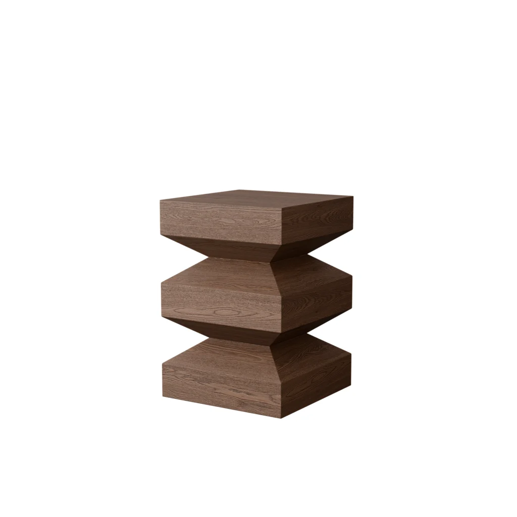 Tribal Wooden Side Table