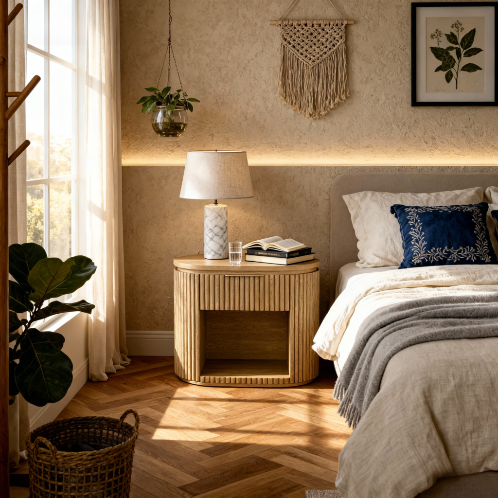 Orvian Bedside Table