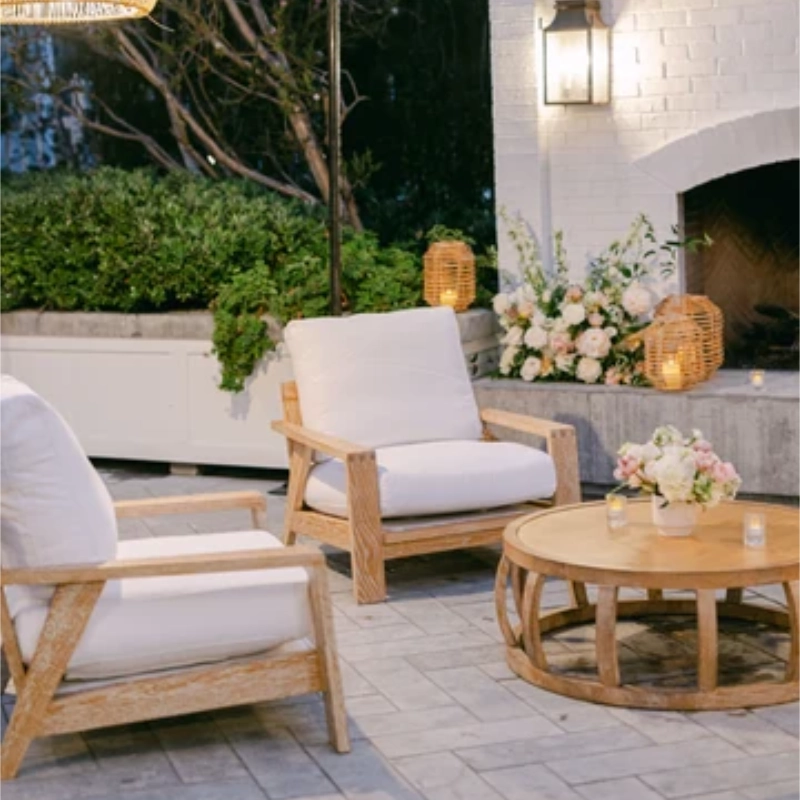 Woven Rattan Event Coffee Table