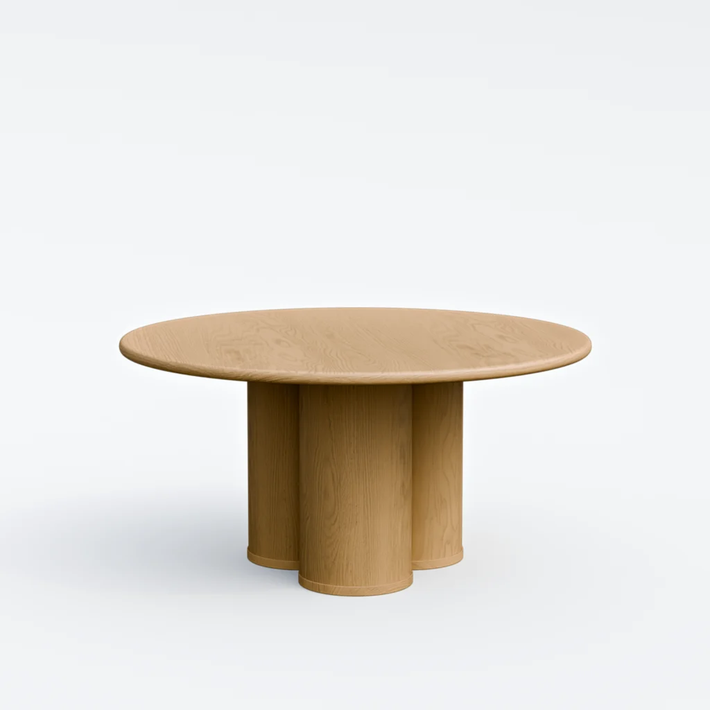 Tri-Column Dining Table