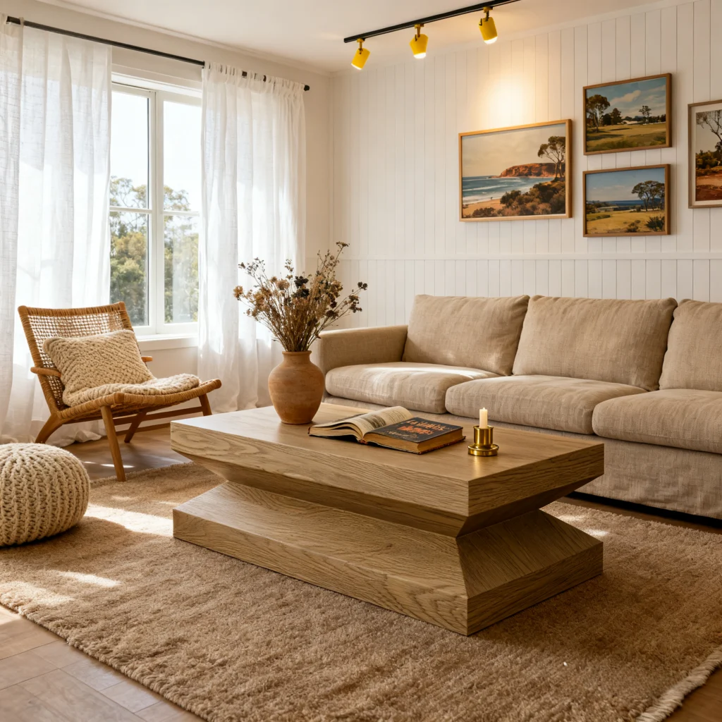 Tribal Wooden Coffee Table