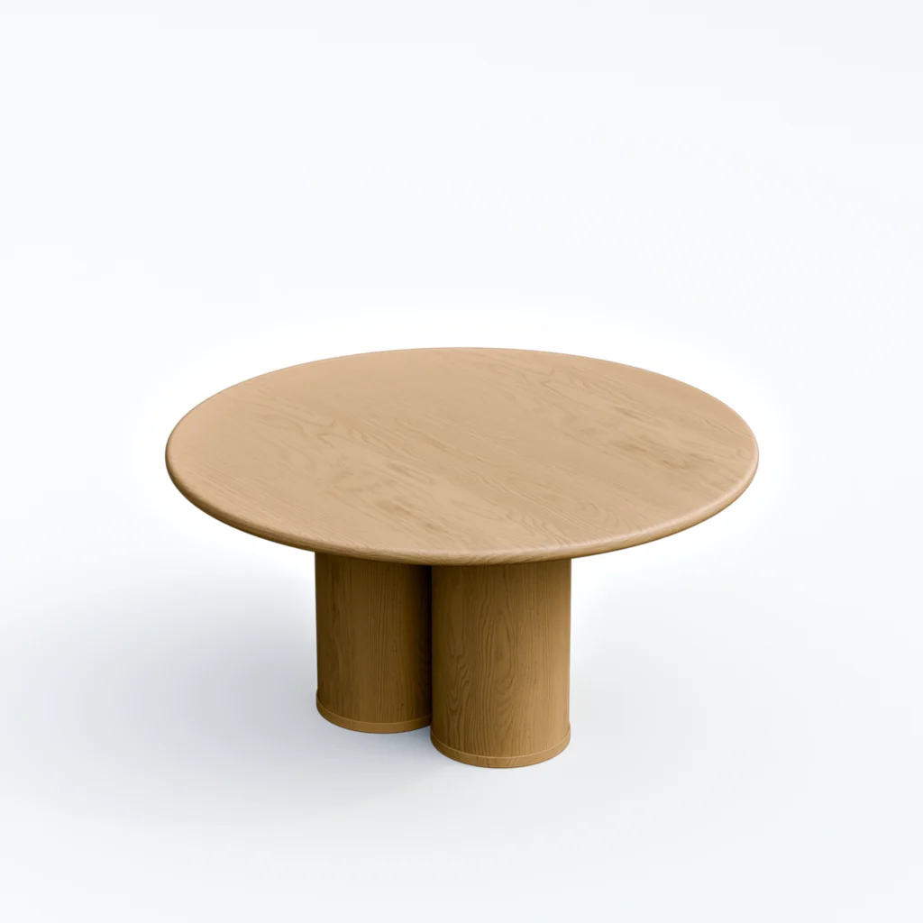 Tri-Column Dining Table